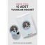 Yeni Doğan Bebek İçin Hoş Geldin Magnet – Yuvarlak Açacaklı Fotoğraf Baskılı