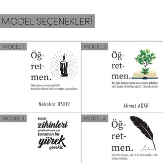 Öğretmenler Günü ve Özel Günler İçin Hediye Defter , Özelleştirilebilir Defter