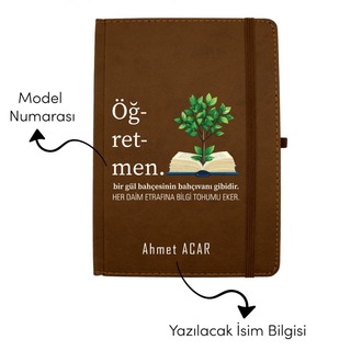 Öğretmenler Günü ve Özel Günler İçin Hediye Defter , Özelleştirilebilir Defter