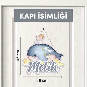 Kişiye Özel Balık Temalı 17 Parça Yenidoğan Seti - Kapı Süsü, Masa Süsü, Dolap Magneti
