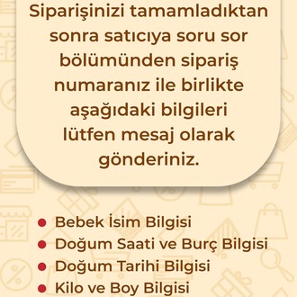 Kişiye Özel Bebek Doğum Bilgileri, Erkek ve Kız Çocuk – Özel Tasarım Uyuyan Bebek Konsepti