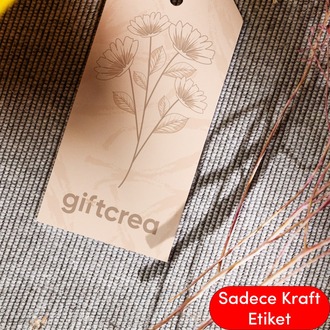 Kraft Ürün Kartı | Kişiye Özel Baskılı | Doğal Kraft Tanıtım Kartı (Model Seçenekli)