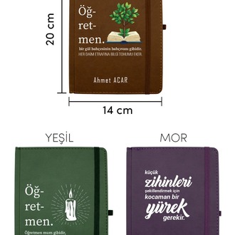 Öğretmenler Günü ve Özel Günler İçin Hediye Defter , Özelleştirilebilir Defter