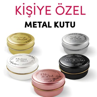 Kişiselleştirilebilir Metal Kutu - Söz, Nişan, Nikah, Düğün Hatırası,Hediyelik Kutu