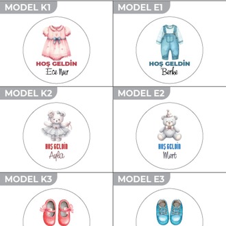 Kişiye Özel Yenidoğan Hoşgeldin Bebek Metal Kutu Seti | Kız & Erkek Modeller