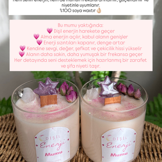 ✨KAMPANYADA ✨ Dişil Enerji Reiki Niyeti Mumu