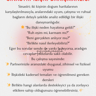 Sinastri Astrolojik İlişki Danışmanlığı
