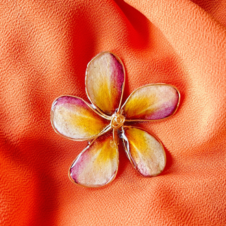 Minik Plumeria Broş