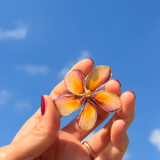 Minik Plumeria Broş
