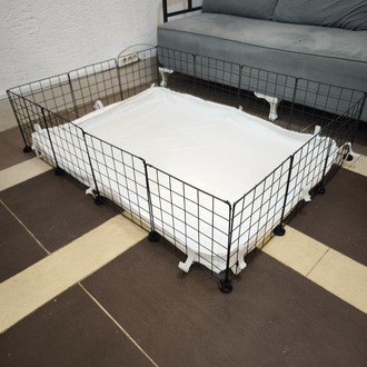 2. Versiyon 14 Panelli Ginepig Yaşam Alanı (134x101x34Cm)