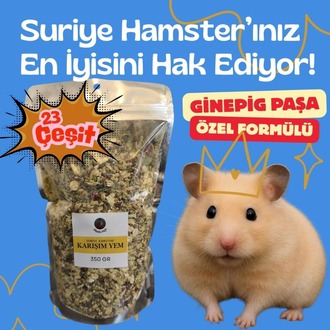 Suriye Hamster Karışım Yemi (Ginepig Paşa Özel Formülü)