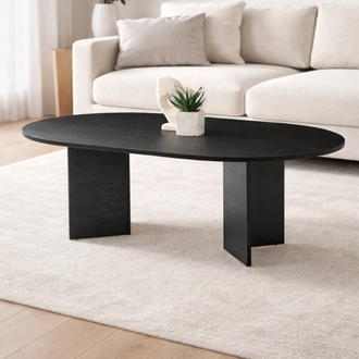 Orta sehpa oval sabit oscar model 80x130 cm
