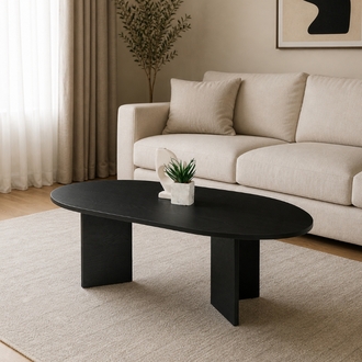 Orta sehpa oval sabit oscar model 80x130 cm