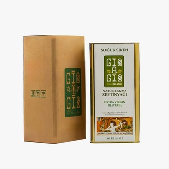 5 Litre Gisagis Zeytinyağı - 0,1 Asidite, Erken Hasat, Soğuk Sıkım