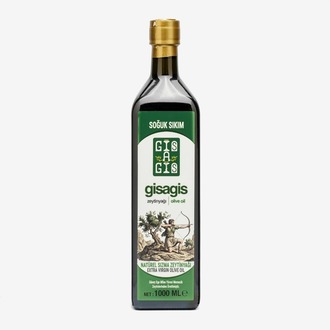 1000 ml Gisagis Zeytinyağı - 0,1 Asidite, Erken Hasat, Soğuk Sıkım