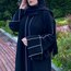 Kristal Taşlı Özel Abaya Takım + Şal