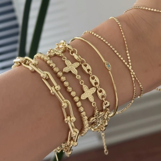 Vip Yonca Gold Bileklik