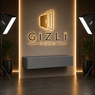 NOVA WALL 01 | NFC Kartlı Gizli Bölmeli Duvar Rafı