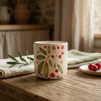 Kırmızı Meyveler – Stoneware Bardak