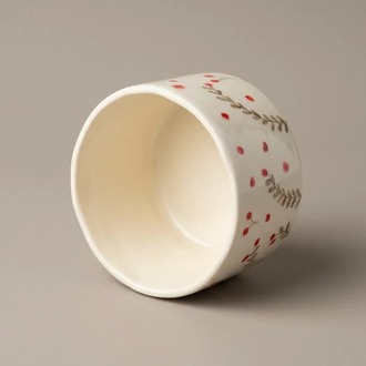 El Boyaması Stoneware Kulpsuz Bardak – 150 ml