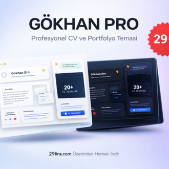 Gökhan Pro - Yeni Nesil Bento Grid Kişisel Portfolyo ve Özgeçmiş Teması