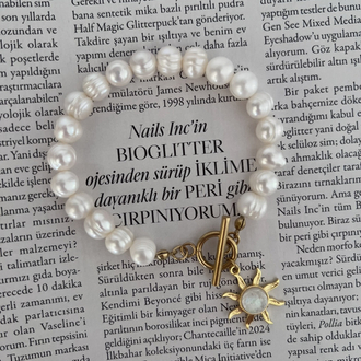 Sedef Güneş İnci Bileklik