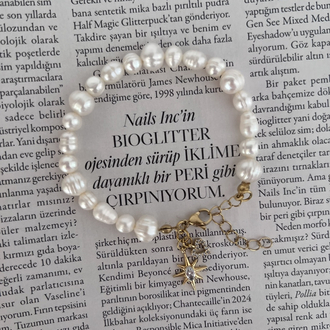 Taşlı Kutup Yıldızı Karışık Boy İnci Bileklik