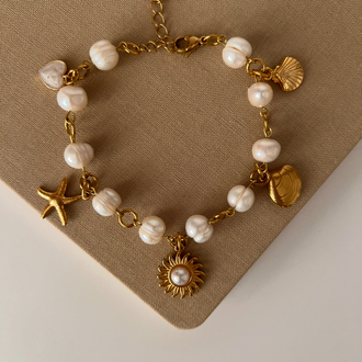 Ocean Pearl Charm İnci Bileklik