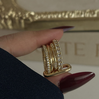 Gold Spiralli Yüzük | VİP
