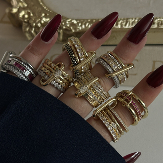 Gold Spiralli Yüzük | VİP