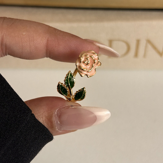 Gold Pembe Gül Yüzük | VİP