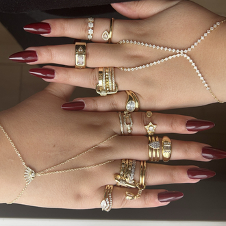 Gold Oval Yüzük | VİP 