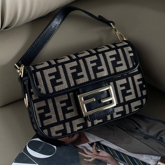 Fendi Baguette Mini Bej Siyah