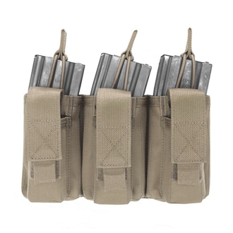Warrior Triple Open 5.56mm Mag/Bungee Retention with 3 Pistol Mag Pouches Coyote Tan