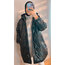 siyah kapitone oversize mont 