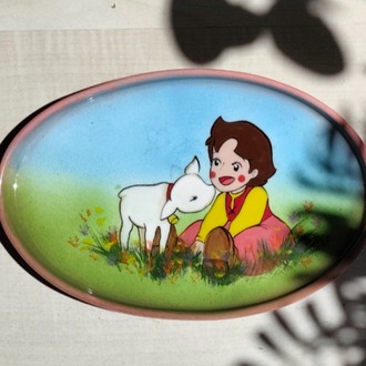 Heidi El Boyaması Dekoratif Seramik Tabak