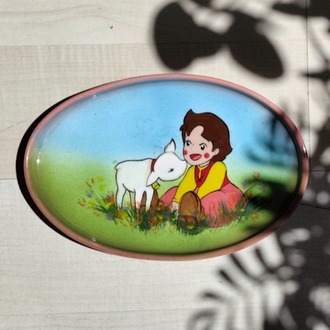 Heidi El Boyaması Dekoratif Seramik Tabak