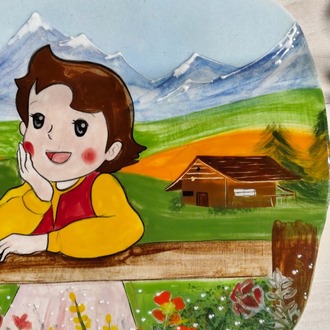 Heidi'nin Hayal Bahçesi – El Yapımı Seramik Duvar Panosu