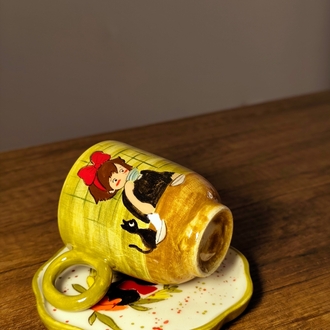 Kiki ve Jiji Temalı Türk Kahvesi Takımı