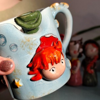 Ponyo 3 Boyutlu figürlü Kupa