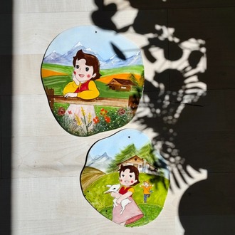 Heidi'nin Hayal Bahçesi – El Yapımı Seramik Duvar Panosu
