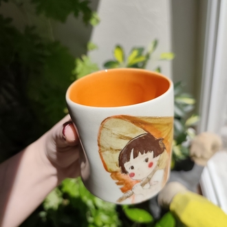 Ele Oturan Amorf Seramik Fincan | El Yapımı, Tekil Tasarım