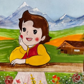 Heidi'nin Hayal Bahçesi – El Yapımı Seramik Duvar Panosu