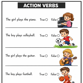 ACTION VERBS ACTIVITIES