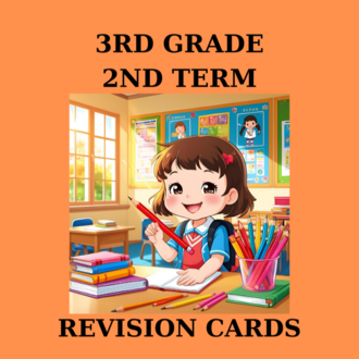 3RD GRADE 2ND TERM REVISION CARDS