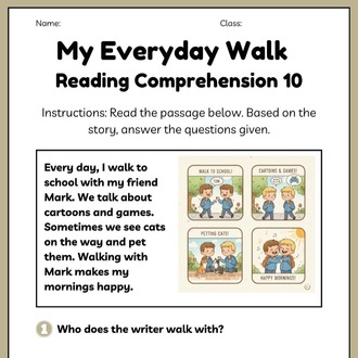 PERSONAL LIFE READING COMPREHENSIONS