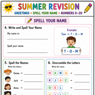 GRADE 3 SUMMER REVISION WORKBOOK