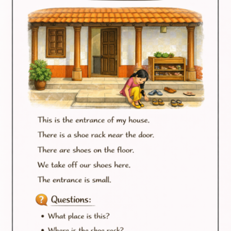 MY HOUSE READING COMPREHENSIONS