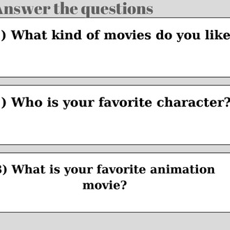 MOVIES READING COMPREHENSION WORKSHEETS 