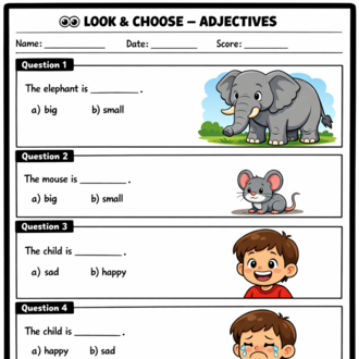 VOCABULARY WORKSHEETS FOR 3RD GRADE